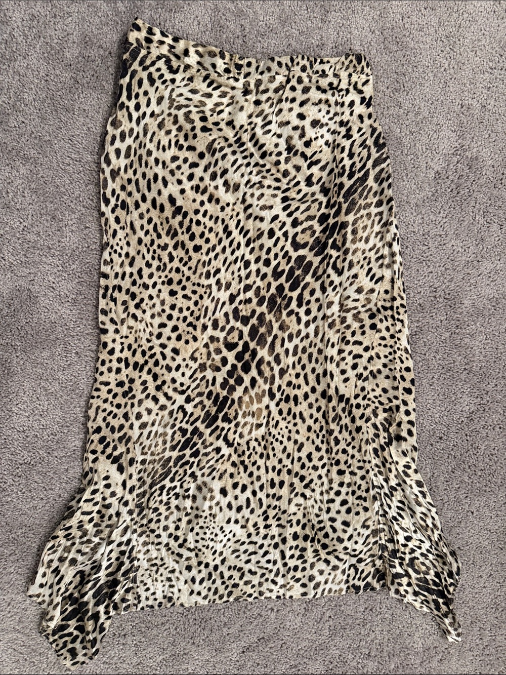 Vintage ROBERTO CAVALLI Leopard Silk Skirt Sz S - Picture 7 of 10